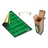 Kit Campo Futebol P Jogo Botão Em Cartão Duplex Par Gols
