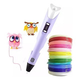 Kit Caneta 3d Roxa