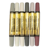 Kit Caneta Magic Color Ponta Dupla Tons De Cinzas 6 Un