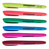 Kit Caneta Marca Texto Cores Sortidas Com 6 Unidades