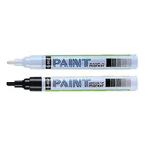 Kit Caneta Permanente Paint Marker Gxin Branco Preto