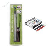 Kit Caneta Pilot Parallel Pen 3 8mm 12 Cartuchos De Recarga