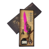 Kit Caneta Tinteiro Pena