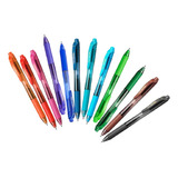 Kit Canetas Pentel Energel Retrátil 0 7mm C 12 Un