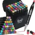 Kit Canetinha Marcadores Profissional Permanente 36 Cores