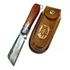 Kit Canivete De Bainha Aço Carbono Antigo Araguari Madeira