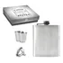 Kit Cantil 200m Inox 2 Copos 1 Funil Porta Bebida De Bolso