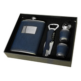 Kit Cantil Inox 260ml De Bolso Porta Bebidas Whisky Vodka