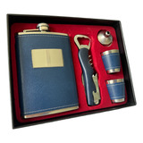 Kit Cantil Porta Bebidas Abridor Funil Copo Whisky