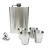 Kit Cantil Tradicional 260ml Funil 4 Copos De Shot Cantil