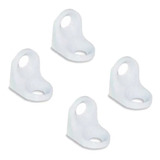 Kit Cantoneira Cadeirinha 2 Furo Branco 50 Peças C Parafuso