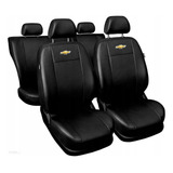 Kit Capa 100 Couro Banco Carro Chevrolet Celta Onix Corsa