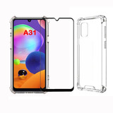 Kit Capa Anti Impacto E Pelicula 3d De Vidro Para Galaxy A31