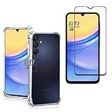 Kit Capa Anti Impacto E Película De Vidro 3D 9D Compatível Com Samsung Galaxy A15