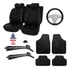 Kit Capa Banco Carro Couro Tapetes Palheta Original + Brinde