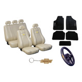 Kit Capa Banco Couro Tapete 5 Pçs Gm Monza 89 90 91 92 93