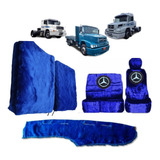 Kit Capa Banco Painel Cortinas Caminhão Mercedes Benz 1620
