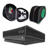 Kit Capa   Bolsa Case Para Controle Xbox One X Estojo