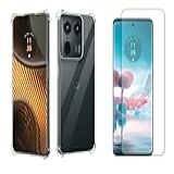 Kit Capa Capinha Case Anti Impacto E Película De Gel Flexivel Compatível Motorola Moto Edge 50 Ultra