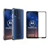 Kit Capa Capinha Case P/ Motorola Moto One Vision + Pelicula Cor Transparente