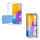 Kit Capa Capinha Case Para Galaxy M52 5g Pelicula Cor Transparente