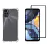 Kit Capa Capinha Case Para Motorola Moto G22 + Pelicula Cor Transparente