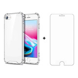 Kit Capa Capinha Transparente Pelicula P iPhone 6 6s