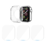Kit Capa Case 3 Películas P Apple Watch Serie 10 42m 46mm