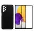 Kit Capa Case Aveludada Preta P/ Galaxy A53 + Pelicula 3d
