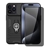 Kit Capa Case Capinha Defender E Película Defender Pro Privacidade Para Iphone 15 Pro Max - Gshield