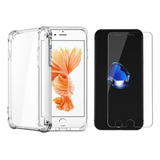 Kit Capa Case Transparente Pelicula P iPhone 6 6s