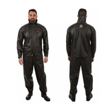 Kit Capa Chuva Impermeável Motoqueiro Pvc Tam Xg Blusa Calça