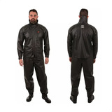 Kit Capa Chuva Motoqueiro Pvc Tam Gg Blusa Calça Impermeável