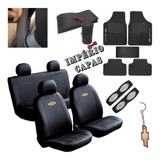 Kit Capa Couro Banco Carro Tapete Volante Chevrolet Astra