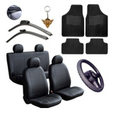 Kit Capa Couro Banco Carro Tapetes Volante Volks Brinde