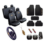 Kit Capa Couro Bancos Tapete Pedaleira Chevrolet Promoção