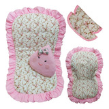 Kit Capa De Carrinho Capa Bebê Conforto Protetor Cinto