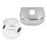 Kit Capa De Inox Engate Com Tomada Fêmea Cromada 6 Pinos