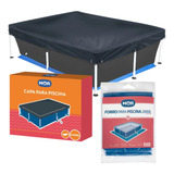 Kit Capa Forro Para Piscina Retangular 2000 Litros Mor