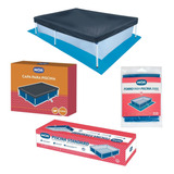 Kit Capa Forro Piscina Infantil Retangular 2000l Mor