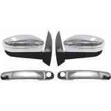 Kit Capa Maçaneta Retrovisor Cromado Gol G5 Saveiro 08 12