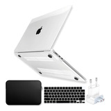 Kit Capa Macbook Air 13 6 Pol M2 M3 plug bag pel Teclado