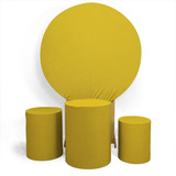 Kit Capa Painel Trio Cilindros Cores Lisas Veste Fácil 3d
