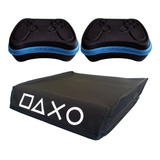 Kit Capa Protetora Ps4 Fat 2 Cases Controle Eva Rígidos