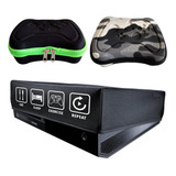Kit Capa Protetora Xbox One Fat 2 Cases Controle Eva Rígidos