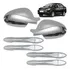 Kit Capa Retrovisor Maçaneta Moldura Milha - Jac J3