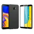 Kit Capa Silicone Aveludada Para Galaxy J6 Plus + Pelicula
