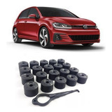 Kit Capa Tampa Do Parafuso Roda Vw Golf Highline 2014 2015