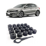 Kit Capa Tampa Parafuso Roda Novo Polo Highline 19 2020 2021