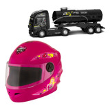 Kit Capacete Infantil Fechado Brinquedo Para Menino Menina